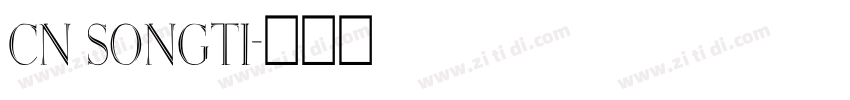 CN Songti字体转换